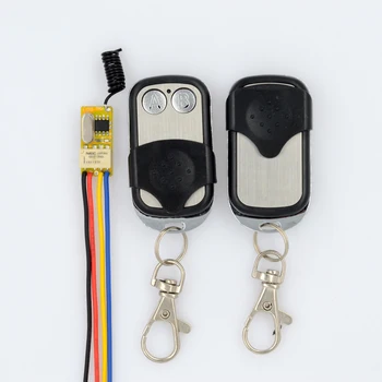 

DC 3.5V -12V Miniature Relay Receiver+2 Transmitters 3.7V 4.5V 5V 6V 7.4V 9V 12V Minitype Micro Remote Control Switch Small TXTX