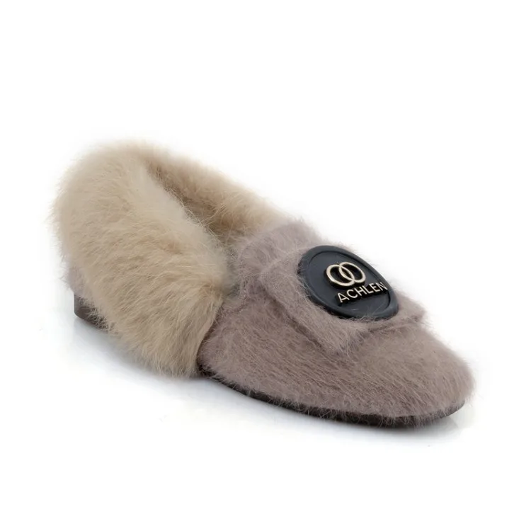 

The spring and autumn period and the new with velvet single shoes warm leisure square yards size 30 shoes 1230-44 students