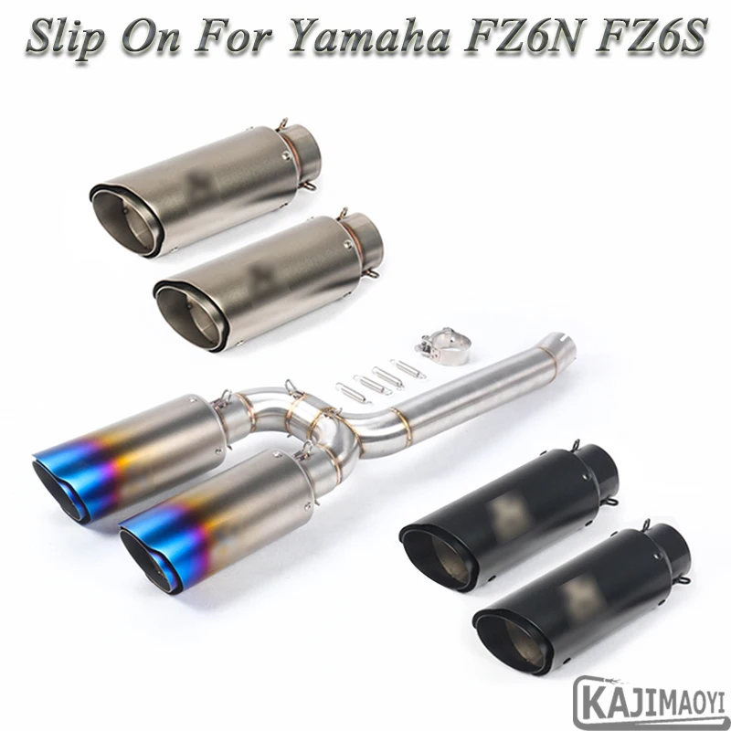 

Motorcycle Full Exhaust System Slip on For Yamaha FZ-6N FZ6S FZ600 Exhaust Muffler Pipe