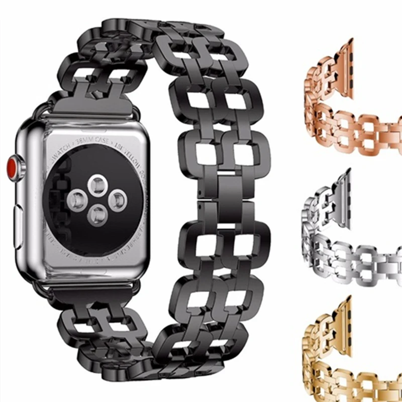 

Luxury Stainless Steel metal Strap for apple watch band 42mm 38mm link bracelet wrist belt Watchband for iWatch 3/2/1 clock band