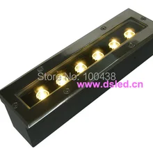 Сертификат Европейского соответствия, сертификат независимого Испытательного и сертификационного IP67, хорошим качеством линейная 6 Вт светодиодный подземный свет, светодиодный фонарь, светодиодный встраиваемый свет, DS-11-20-6W, 110 V/220VAC, Алюминий Фит