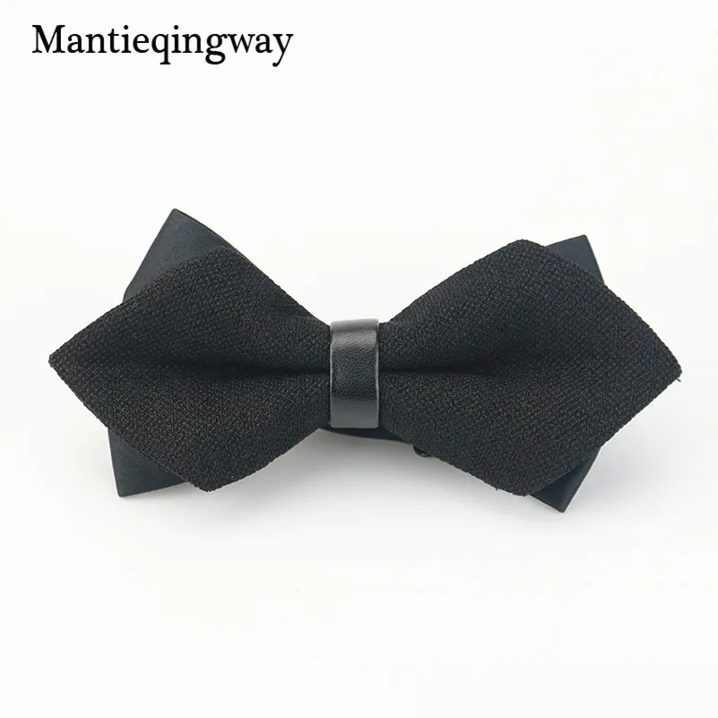 

Mantieqingway Aristocracy Style Cravat Bowknot Men Sharp Double Bowknots Mens Bow Tie Solid Color Bow Wedding Groom Bowtie Gifts