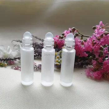 

8ml Grind arenaceous roll on portable packing glass perfume bottle with aluminum cap