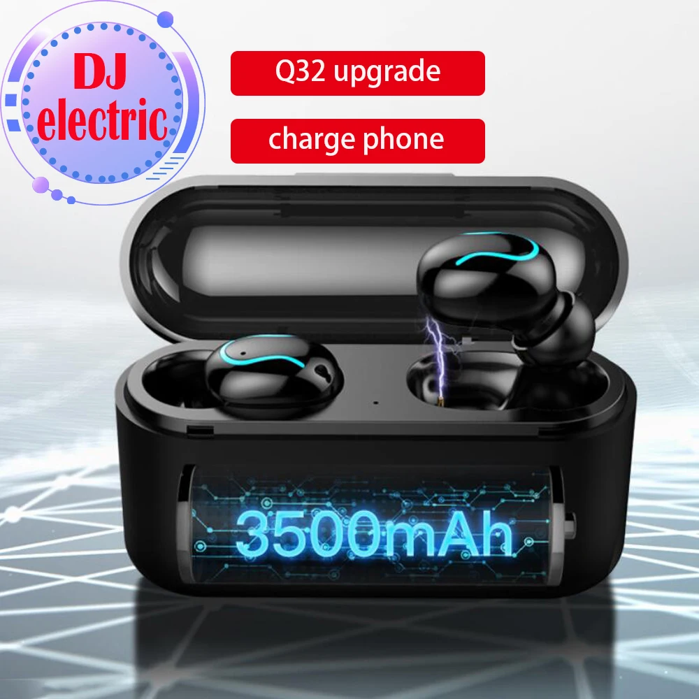 

tws q32s wireless Bluetooth earbuds wireless Earbuds wireless headset sport Bluetooth stereo headset updated version