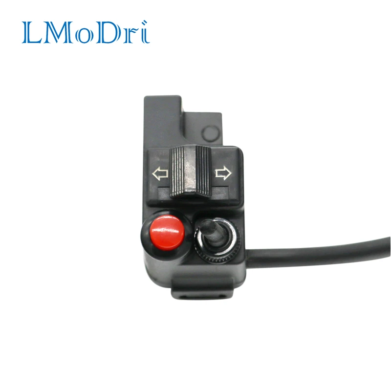 

LMoDri Motorcycle Customizable Modified Handlebar Multi-function Headlight Switches Start Steering Switch Horn Double Flash