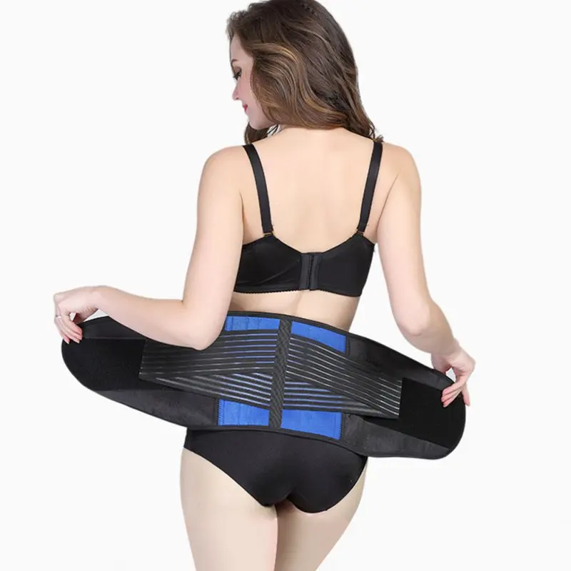 

Adult Double Pull Lumbar Support Professional Lower Waist Adjustable Back Belt Brace Pain Relief Training Workout Gym Supplies