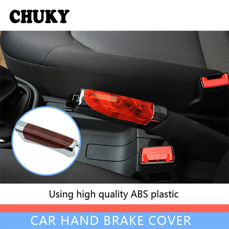 

CHUKY Car Styling Hand Brake Sticky Cover For Toyota Corolla CHR Skoda Octavia a7 Opel Astra h g j insignia vectra c Accessories
