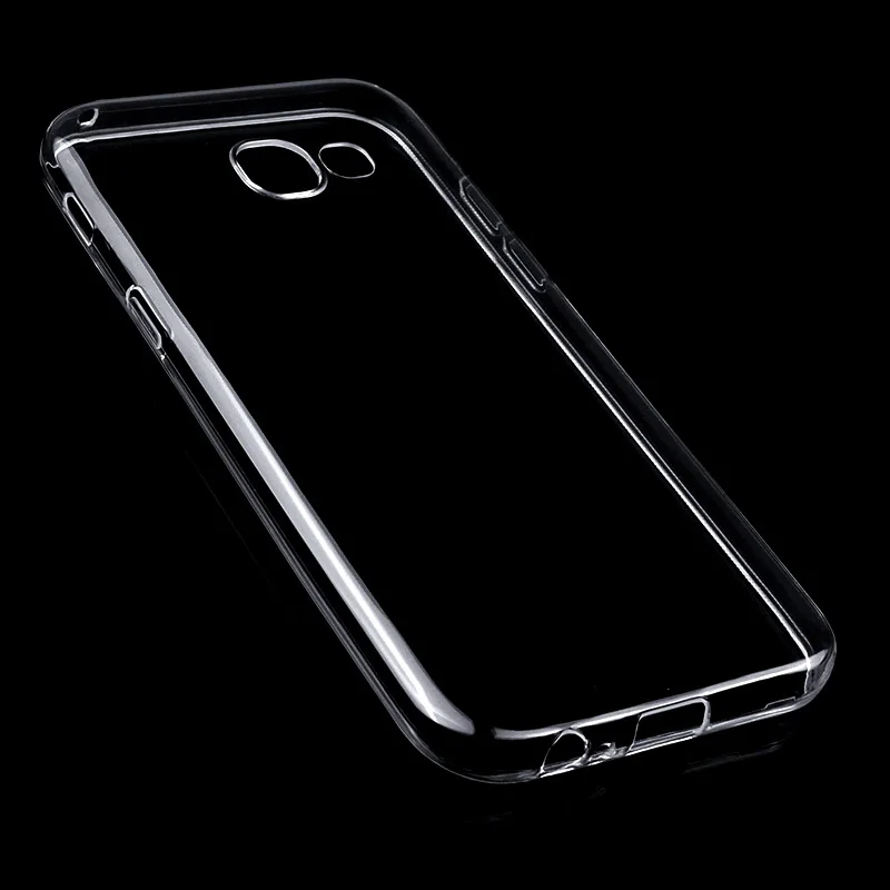 Прозрачный ультра тонкий Тонкий силиконовый чехол для samsung a7 2017 чехлы прозрачная