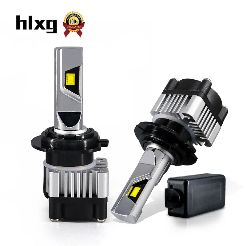 HLXG 2 шт. Автомобильные фары H7 светодиодные лампы 8000lm 72 Вт 6000 К белые автомобильные