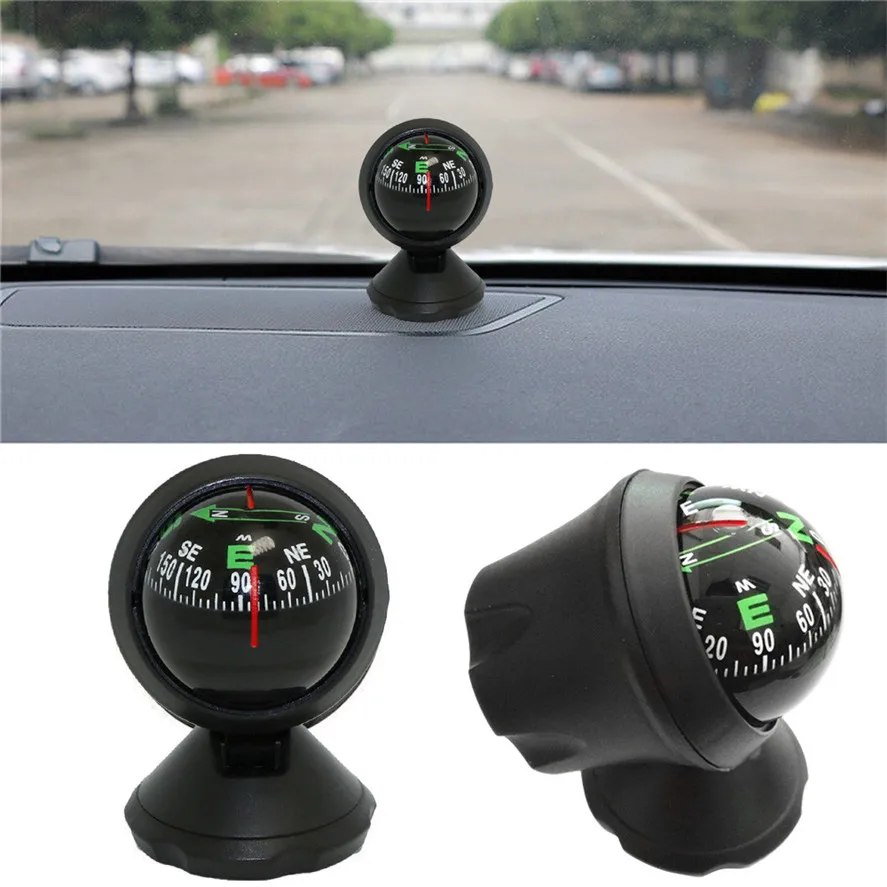 2018 New Car Compass 1PC Car Guide Ball Compass Night Vision For Travel
