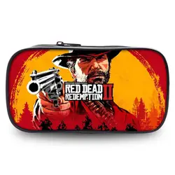 Красный изображения из фильма «Red Dead Redemption» 2 Пенал Школьный для мальчиков поставки горячей игры 3d-ручка Box Office чехол кошельки portfel Makup