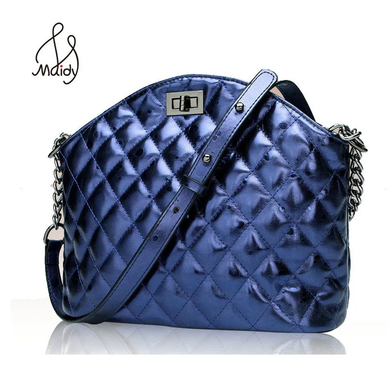 

Diamond Lattice Luxury Women Bags Designe Women's Handbags Shoulder Messenger Real Genuine Leather First Layer Cowhide Bag Tote