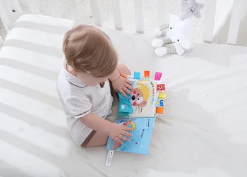 

1pc Puppy Baby Cloth Book - Baby Tear Not Bad Early Education Puzzle Enlightenment Toy Book - Can Be Bit Does Not Fade