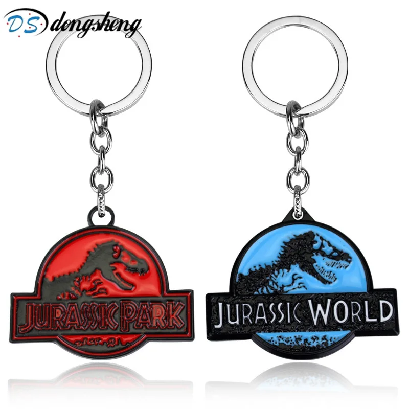 

Hot Sale Jurassic Park Dinosaur Key Chain Jurassic World Metal Alloy Pendent Key Rings Gift For Man Woman Keychain -50
