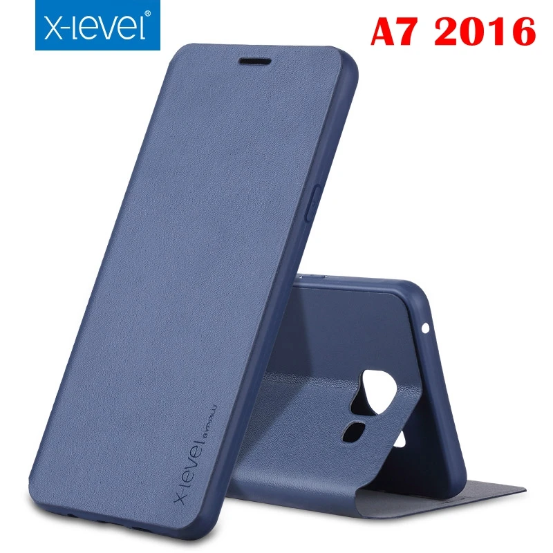New Luxury X Level Classic Flip Leather Case For Samsung Galaxy A3 A5 A7 2016 S6