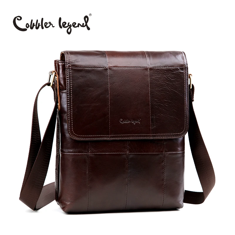 

Cobbler Legend 2018 New Top Cowhide Genuine Leather Men's Business Messenger Bags for men Casual CrossBody Shoulder Bags