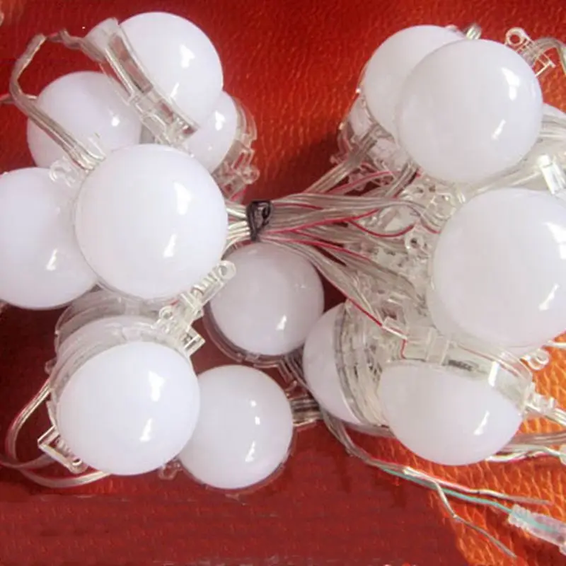 

DC24V led pixel module 30mm 50mm diameter led point light 25pcs per string with Micky or transparent cover waterproof