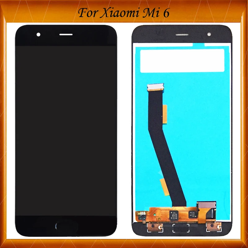 

For Xiaomi MI 6 M6 LCD Display + Touch Screen 100% New FHD 5.15" Digitizer Assembly Replacement With Fingerprint sensor