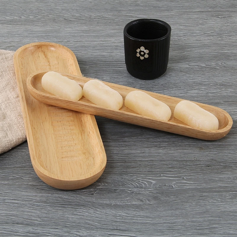 

Drop Ship Wooden Dumplings Sushi Serving Tray Plate Salad Bread Dishes Kitchen Home Decor
