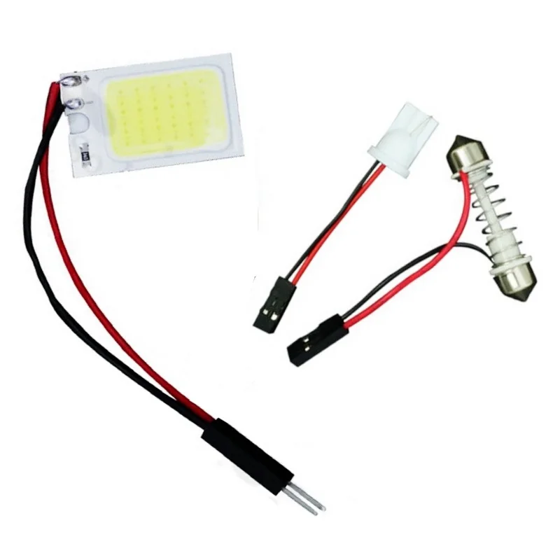 COB LED Panel Super White Car Reading Map Lamp Auto Dome Interior Bulb