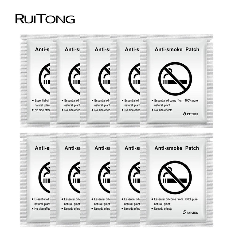 

RuiTong 50pcs Chinese Medicine Patches for Stop Smoking anti smoke patch 100% Natural Ingredient Quit Smoking Patch