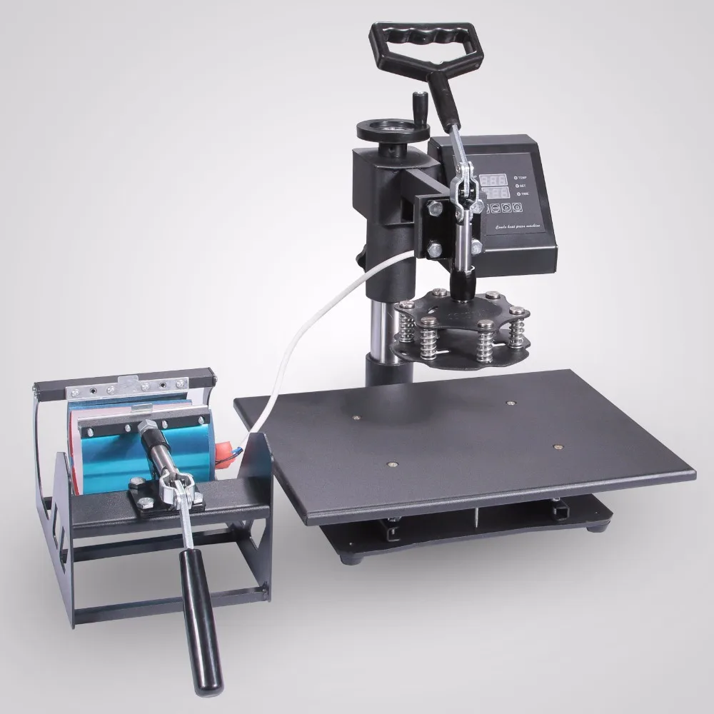 

Full 360-degree rotation 6 in 1 T Shirt Heat Press Machine 12x15 Inch Heat sublimation machine for T-shirt Hat Mug Plate Cap