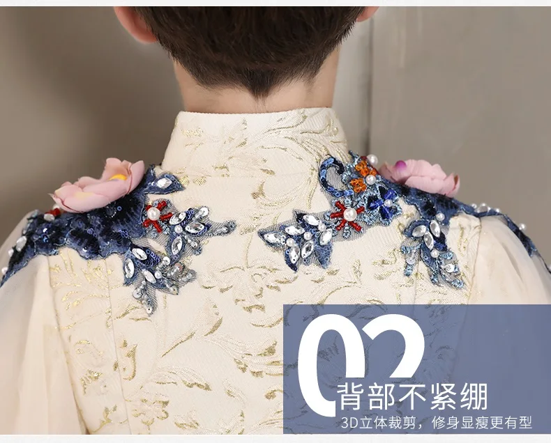 Trajes de Piano Modelo Infantil Passarela Mostrar Pequeno Anfitrião Meninos Terno Colete Meninas Personalidade Maré... 6 Conjuntos de roupas