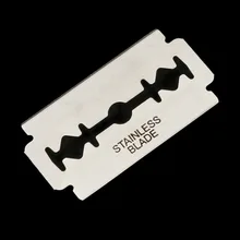 100 шт Классические двухсторонние лезвия Ручные бритвы ножи из нержавеющей стали супер синие лезвия нож Безопасные лезвия для бритв