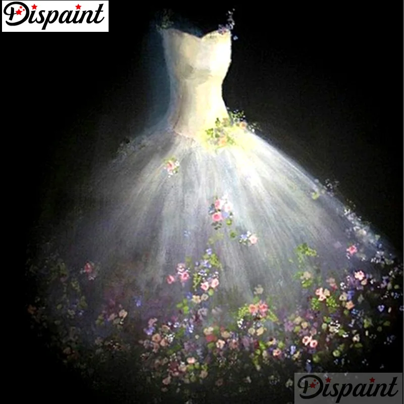 

Dispaint Full Square/Round Drill 5D DIY Diamond Painting "Wedding flower scenery"3D Embroidery Cross Stitch 5D Home Decor A12391