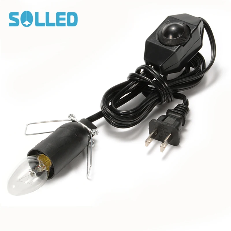

SOLLED Himalayan Salt Lamp 6ft Original Replacement Cord with Dimmer Switch and 7W E12 Bulb Socket US Plug