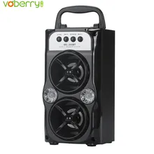 Double Horn Multimedia font b Bluetooth b font Wireless Portable Speaker Super Bass LED color light