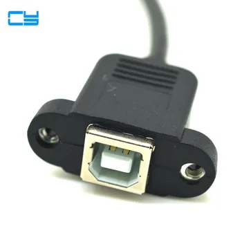 

20cm 0.2m USB 2.0 Type B Female socket Printer Panel Mount to Pitch 2.0mm 5pin Housing PCB Motherboard Dupont Cable