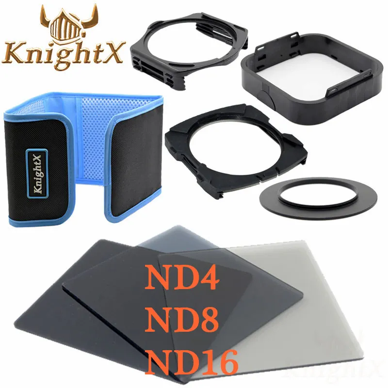 KnightX 49 мм 52 мм 58 мм 67 мм 72 мм 77 мм 82 мм кольцо держатель фильтра для cokin фильтр ND цветной фильтр для фотоаппарата Nikon Canon d5100 DSLR Объектив - Цвет: 8in1 A