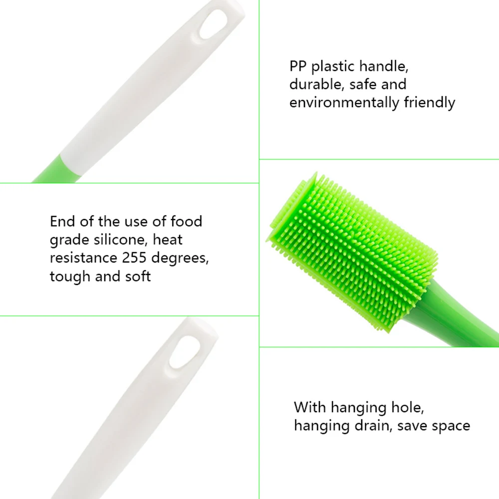 Многофункциональная силиконовая щетка для чистки с длинной ручкой, щетка для мытья, креативные щетки для бутылок с длинной ручкой, инструменты для очистки