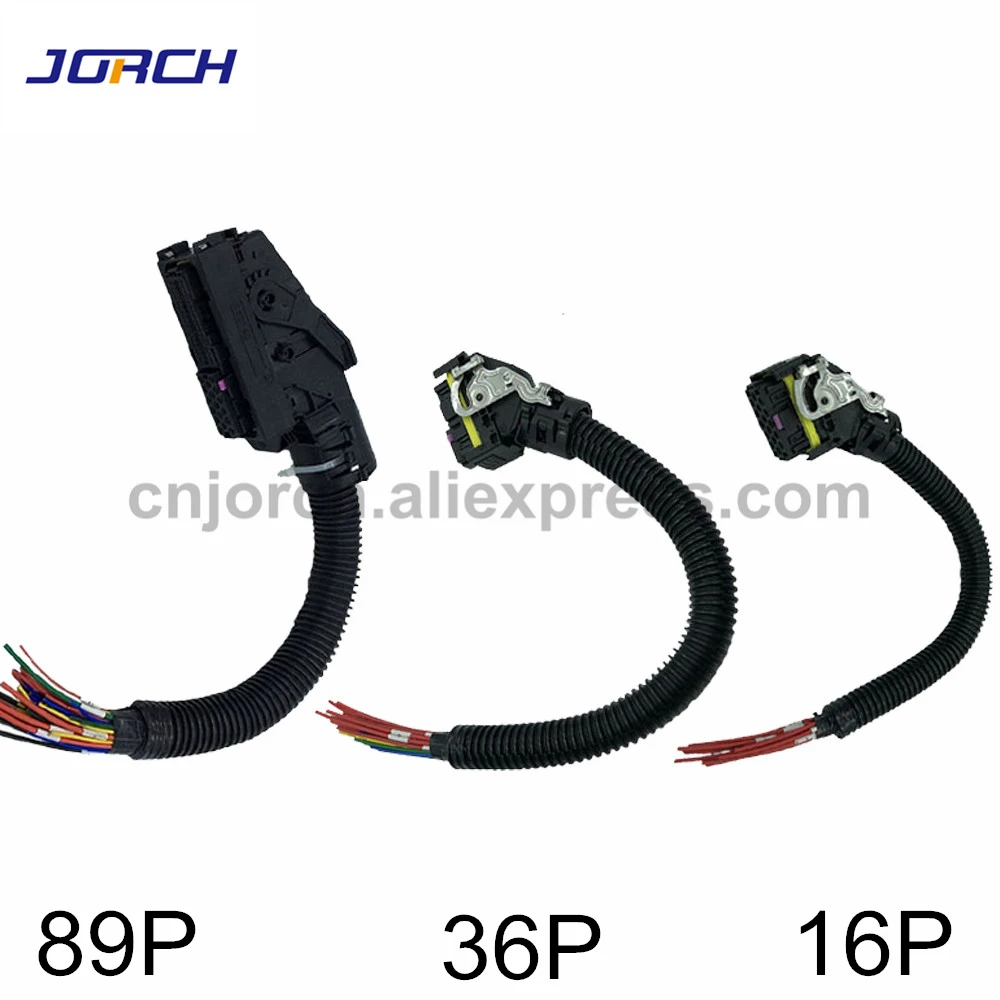 

89Pin 36Pin 16Pin EDC7 Common Rail Connector PC Board ECU Socket Automotive Injector Module Plug With Wire Harness For Boschs