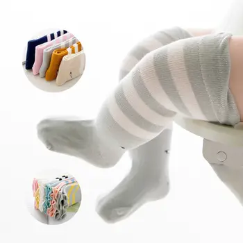 

Brand New Hot Newborn Toddler Knee High Tights Baby Boy Girl Cute Eyes Striped Anti Slip Cute Cat Stocking 0-5T