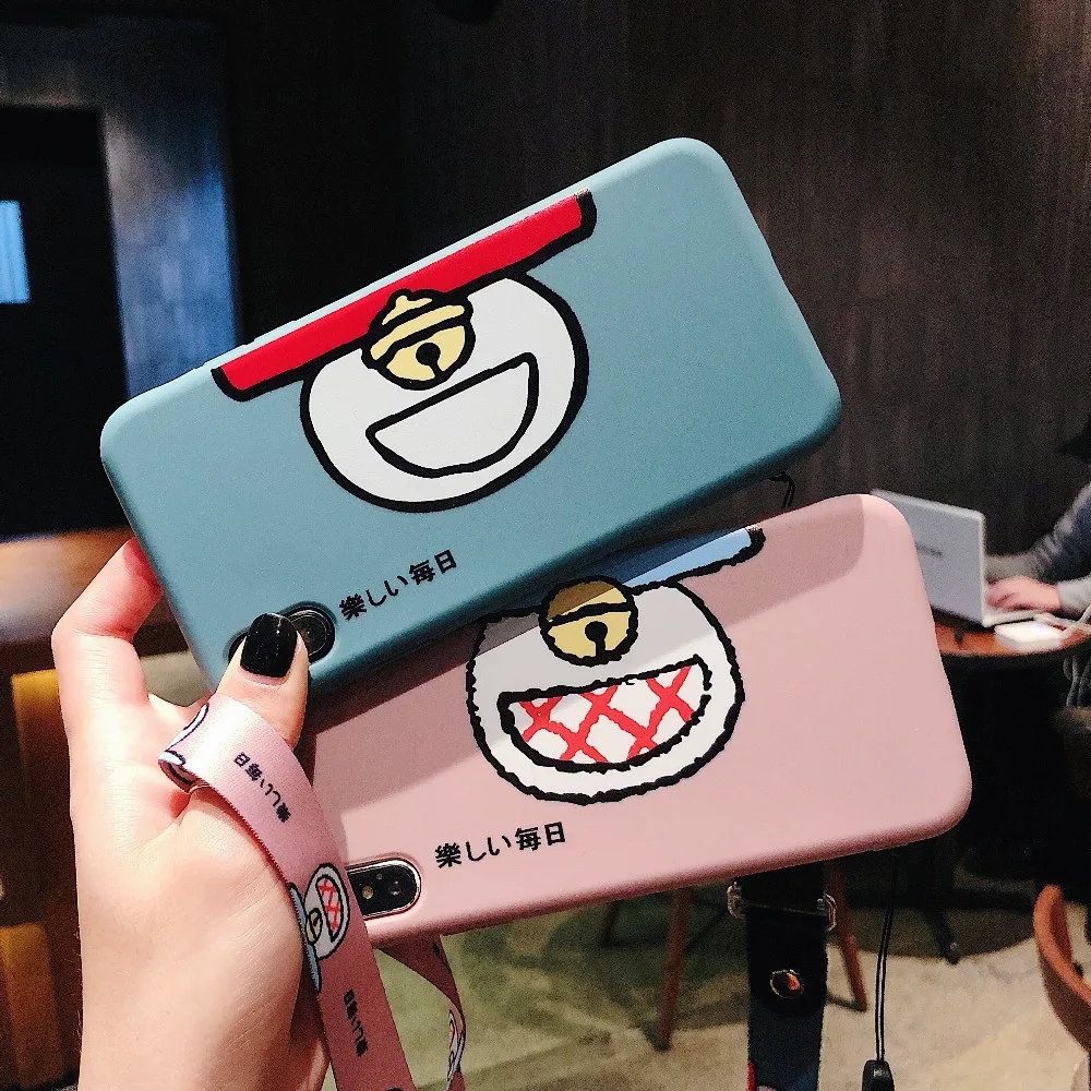 Cute Doraemon pattern phone cases for iphone XS Max XR X 6 6S 7 8 plus case soft TPU simple back cover |