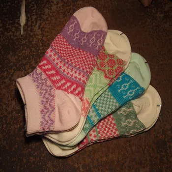 

ZDL-172 Japanese Vintage Causal Socks Cotton knitting Women Spiral Pattern 10pairs