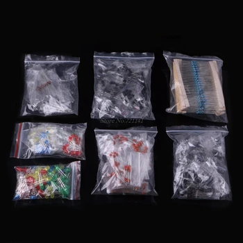 

Electronic Components Kit LED Diodes 30 Values Resistors Electrolytic Capacitor Ceramic Common Diodes Common Transistor Dropship