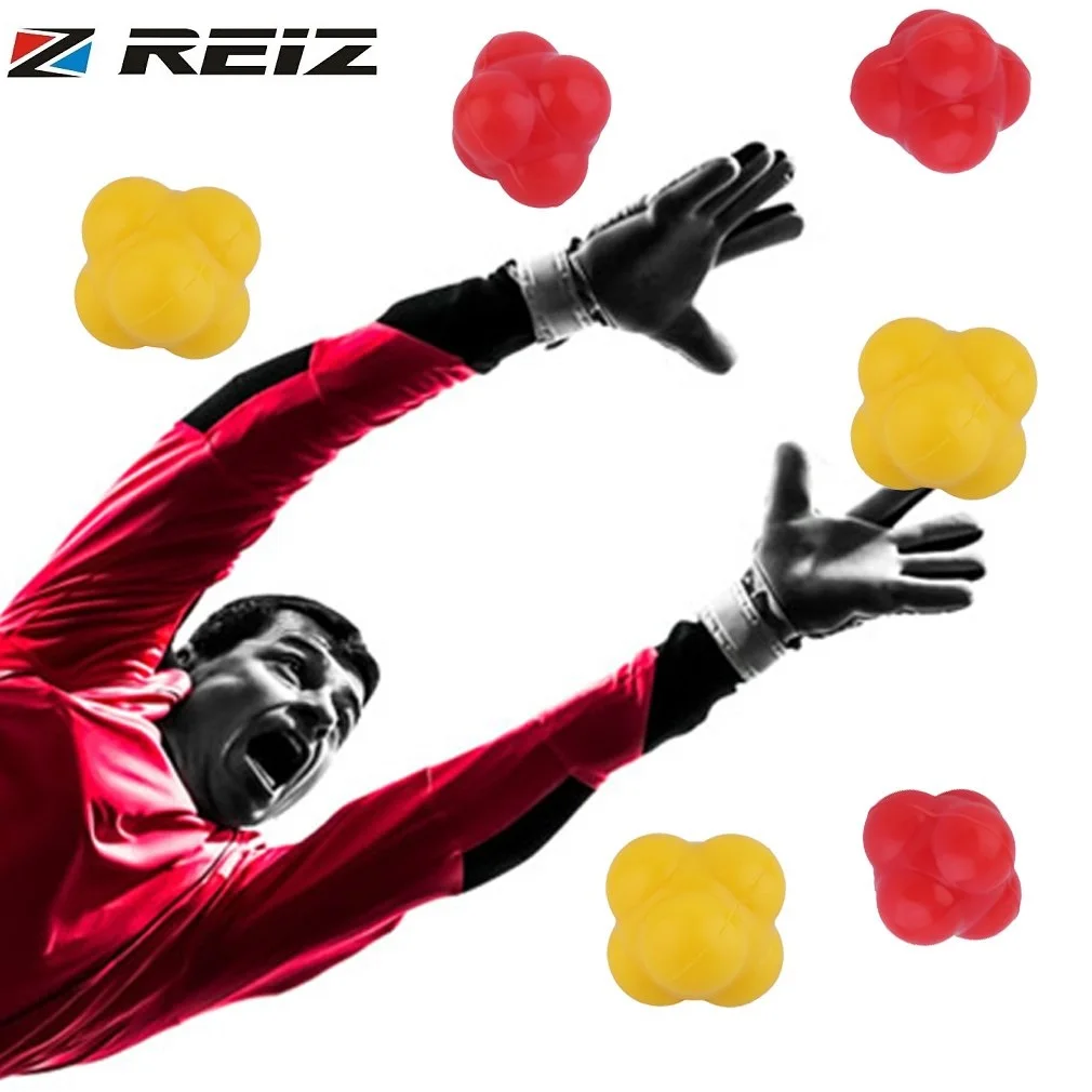REIZ Silicone Reaction Ball Agility Coordination Reflex Exercise