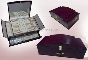 

Wooden Box for Stainless Steel Cutlery set 72pcs / Wooden Giftbox for Flatware set 72pcs-84pcs