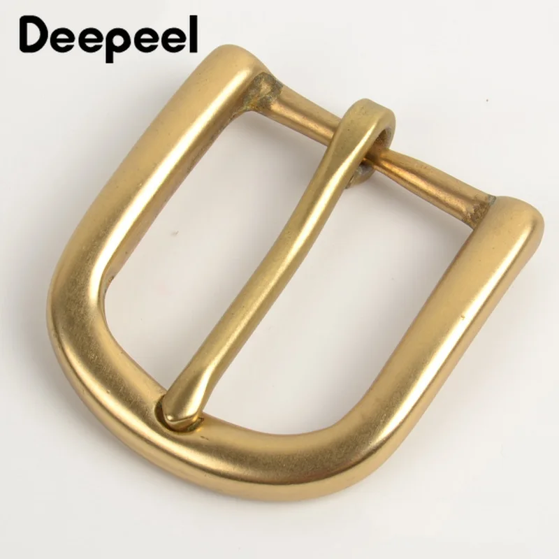 

Deepeel 30mm Width Pure Brass Belt Buckle for Men Ladies Belt Pin Buckle Head DIY Leather Craft Jean Clothing Accessories AP181