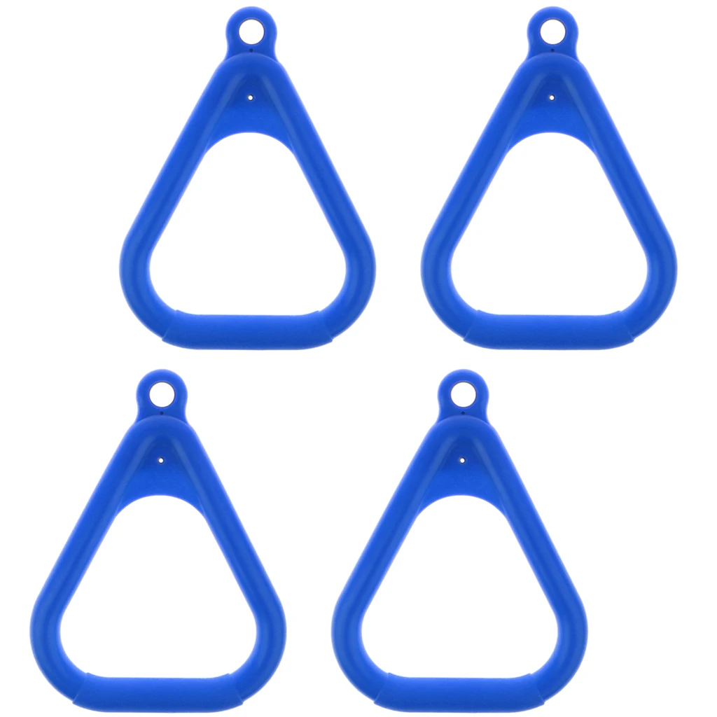 MagiDeal Kids Outdoor Indoor Trapeze Swing Ring Playground Swing -Blue