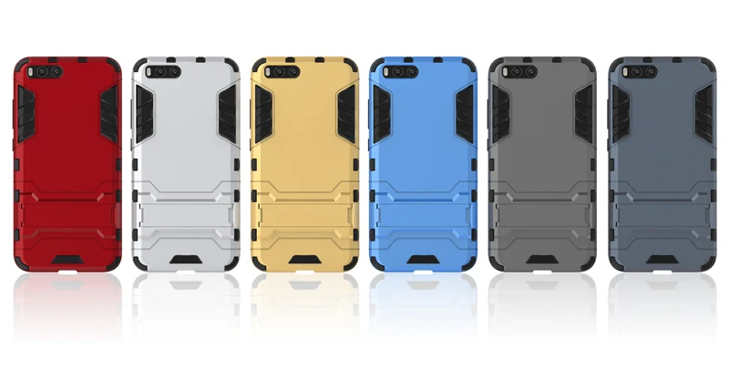 2 in 1 Hard PC+Soft Silicone TPU Rugged Rubber Kickstand Case For Xiaomi Mi6 Mi6 Plus Matte Armor Shockproof Phone Holder Cover (15)