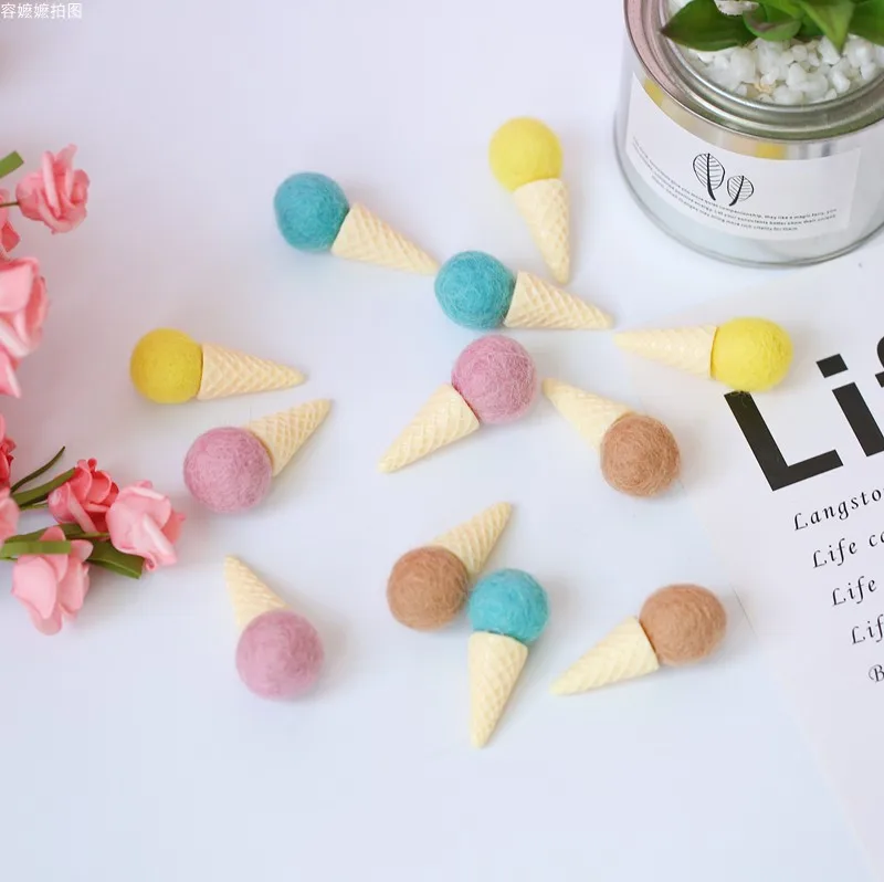 

6pcs/lot Simulation Ice Cream Cones for Mini Items INS Photography Props Photo Background Shooting Backdrops Studio Accessories