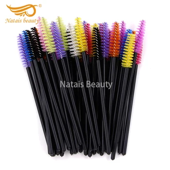 

500pcs/lot Colorful Eyelash Extension Brush Mascara Wands Makeup Brush