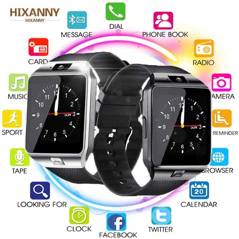 

New DZ09 Smartwatch Smart Watch Digital Men Watch For Apple iPhone Samsung Android Mobile Phone Bluetooth SIM TF Card Camera