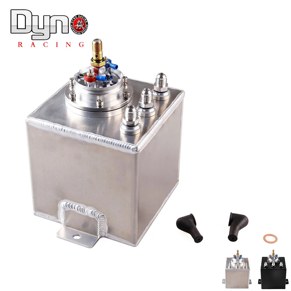 Dyno EXTERNAL 044 FUEL PUMP+ 2L Black BILLET ALUMINUM FUEL SURGE TANK
