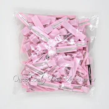 

100pcs/lot Grosgrain Ribbon Covered Alligator Hair Clip Ribbon Lined Hair Clip DIY Crafting Kidocheese