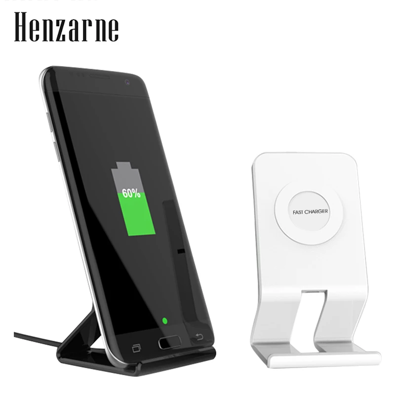 Henzarne 10W 7.5W 5W Wireless Charging Stand Qi wireless charger for Galaxy S9, S9+, S8, S7 &iphone 8 X XS MR wireless charger